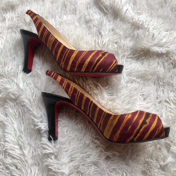 Christian Louboutin NoPrive Slingback heels 85 mm - Picture 2 of 8